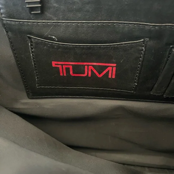 TUMI Leather Expandable Bag - Picture 9 of 16